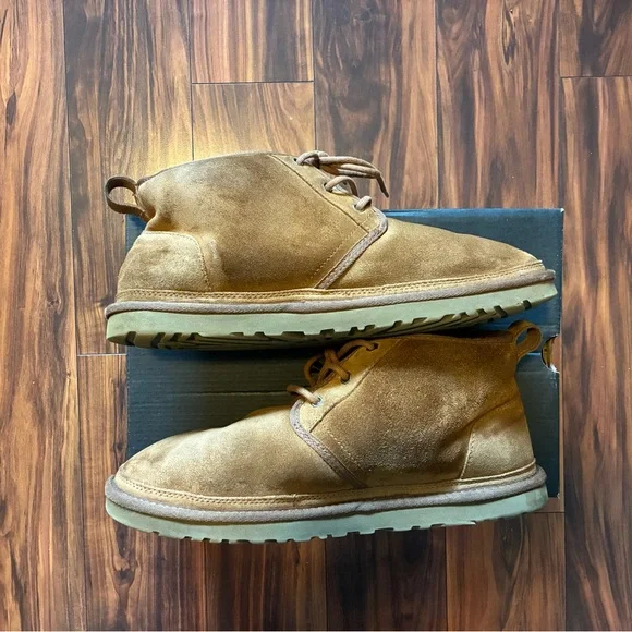 UGG Men's Tan Suede Boots - Picture 2 of 4